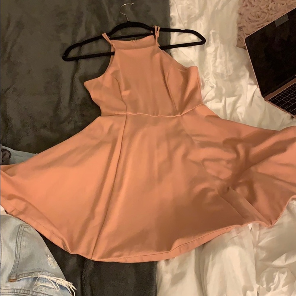 A beautiful rose/peach dress